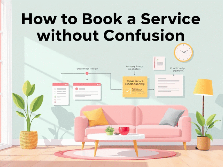 How to book a Service without Confusion