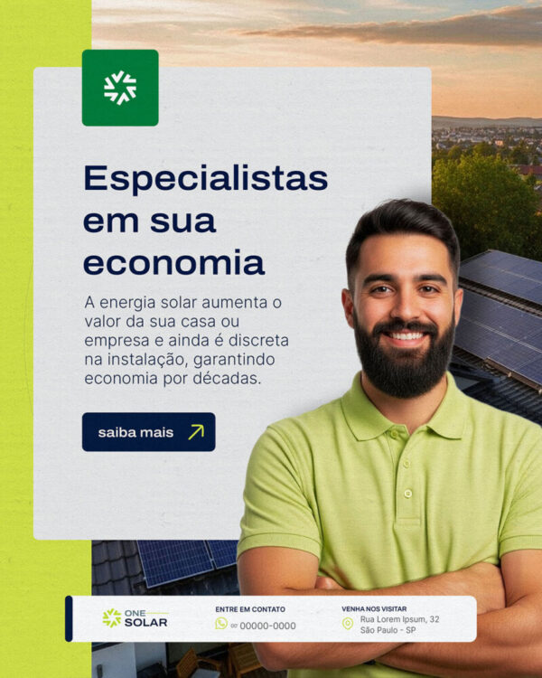 Solar Energy Social Media Editable PSD